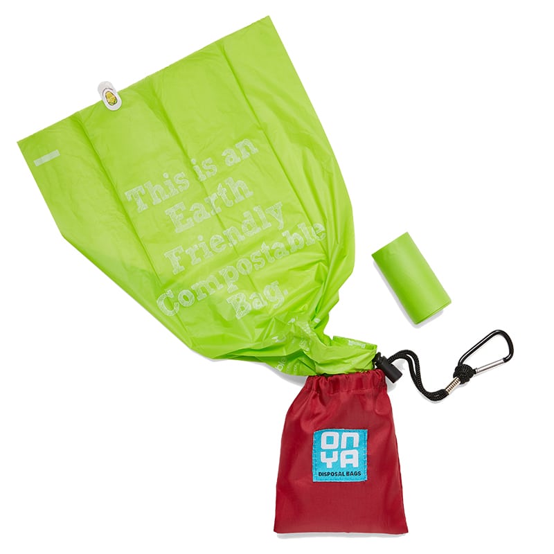 Dog Waste Disposal Bags and Carry Pouch